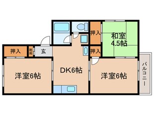 ハイツ阪口の物件間取画像